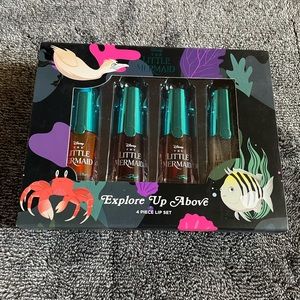 Brand New Ulta Beauty Little Mermaid 4 Piece Lip Set Stain & Gloss Ltd Ed